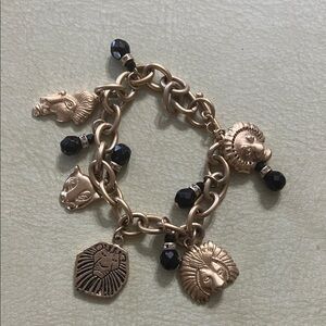 Disney Gold and Black Charm Bracelet